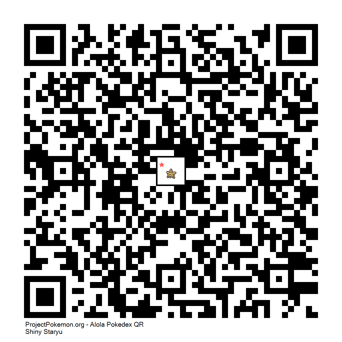Cdigo QR de Staryu variocolor